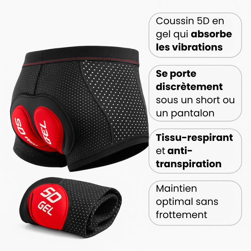 Boxer Gel 5D Ozalo GSX™ – Enfin le boxer conçu pour la route.