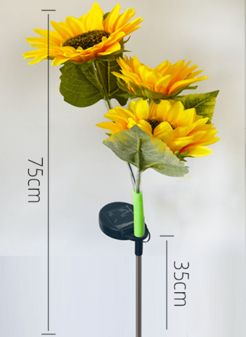 FloralGlow - Solare LED Girasole Giardino Luci