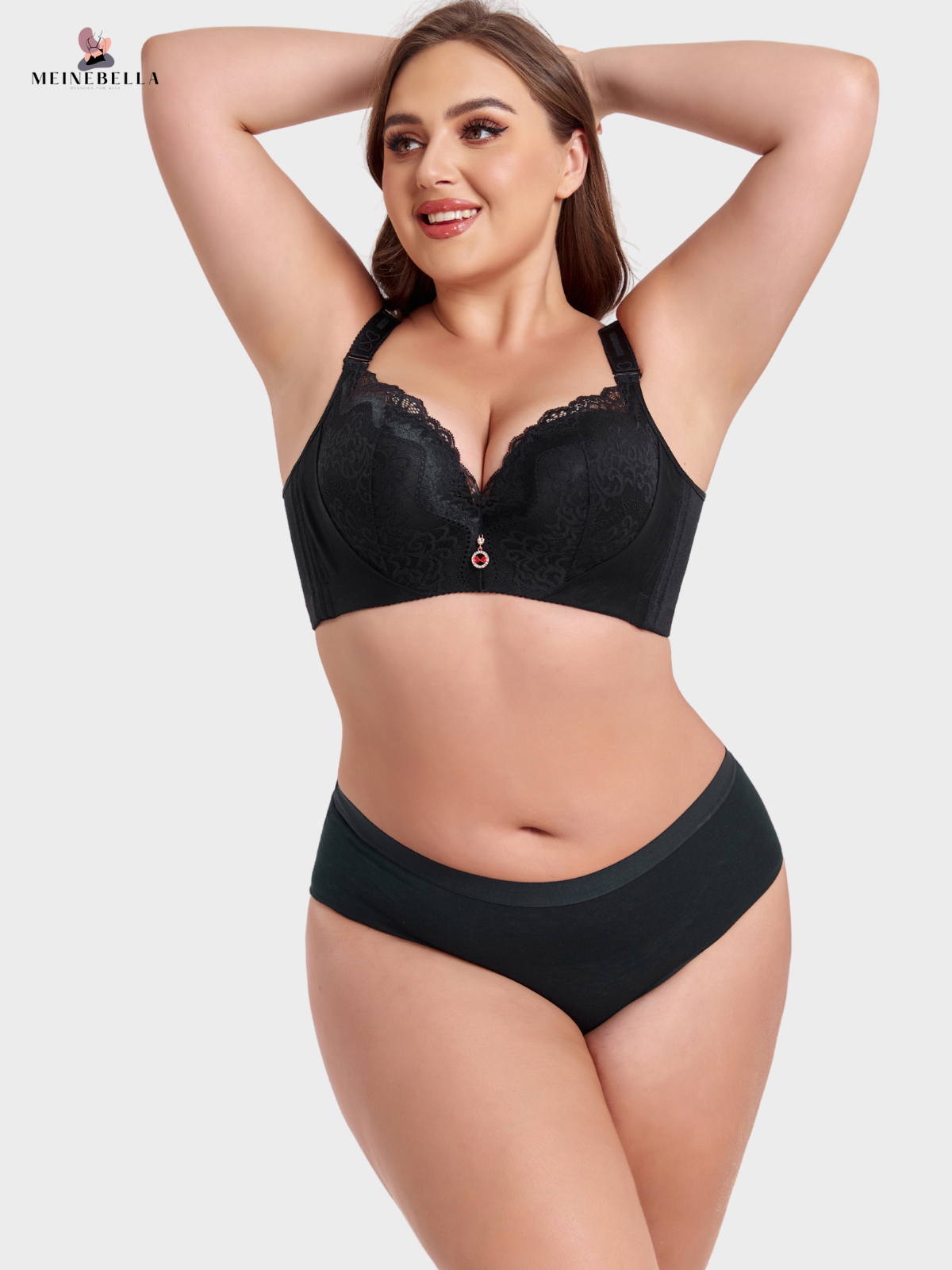 Meinebella™ Push-Up BH mit Spitze Extrafarben