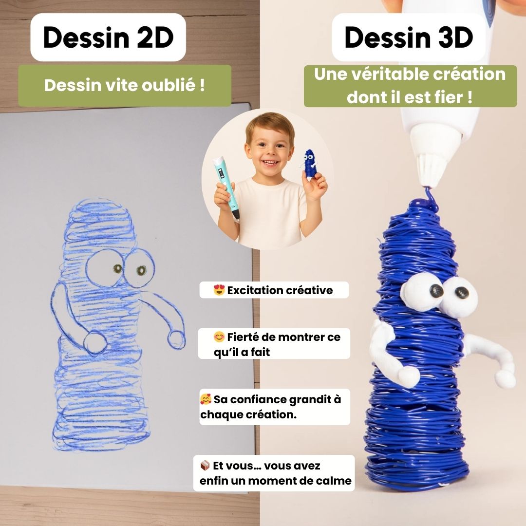 Stylo 3D Enfant PIXIPEN™ – Créez en volume