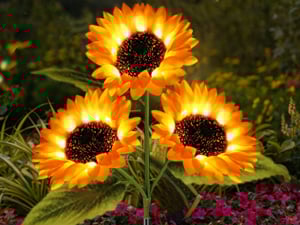 FloralGlow - Solare LED Girasole Giardino Luci