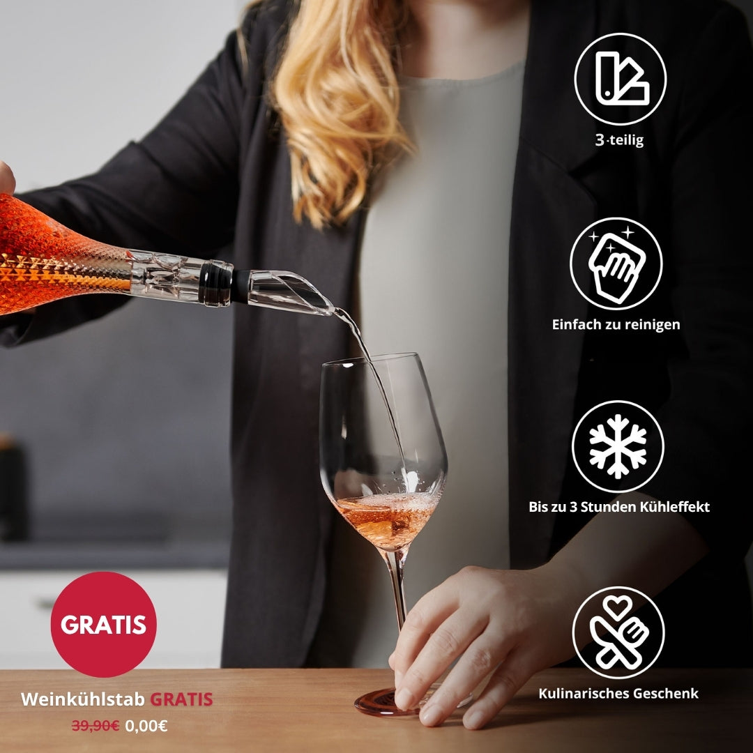 VinoAir™ – Der automatische Premium-Dekanter mit Belüftung & Ausgießer
