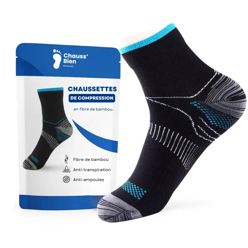OrthoSocks™ - Chaussettes de compression en fibre de bambou