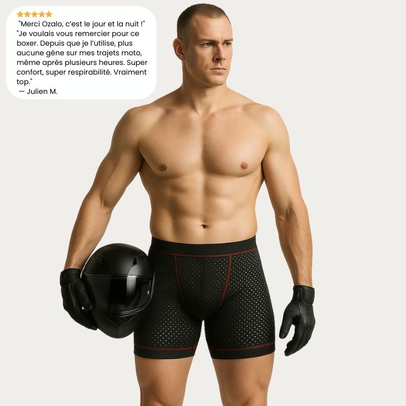 Boxer Gel 5D Ozalo GSX™ – Enfin le boxer conçu pour la route.