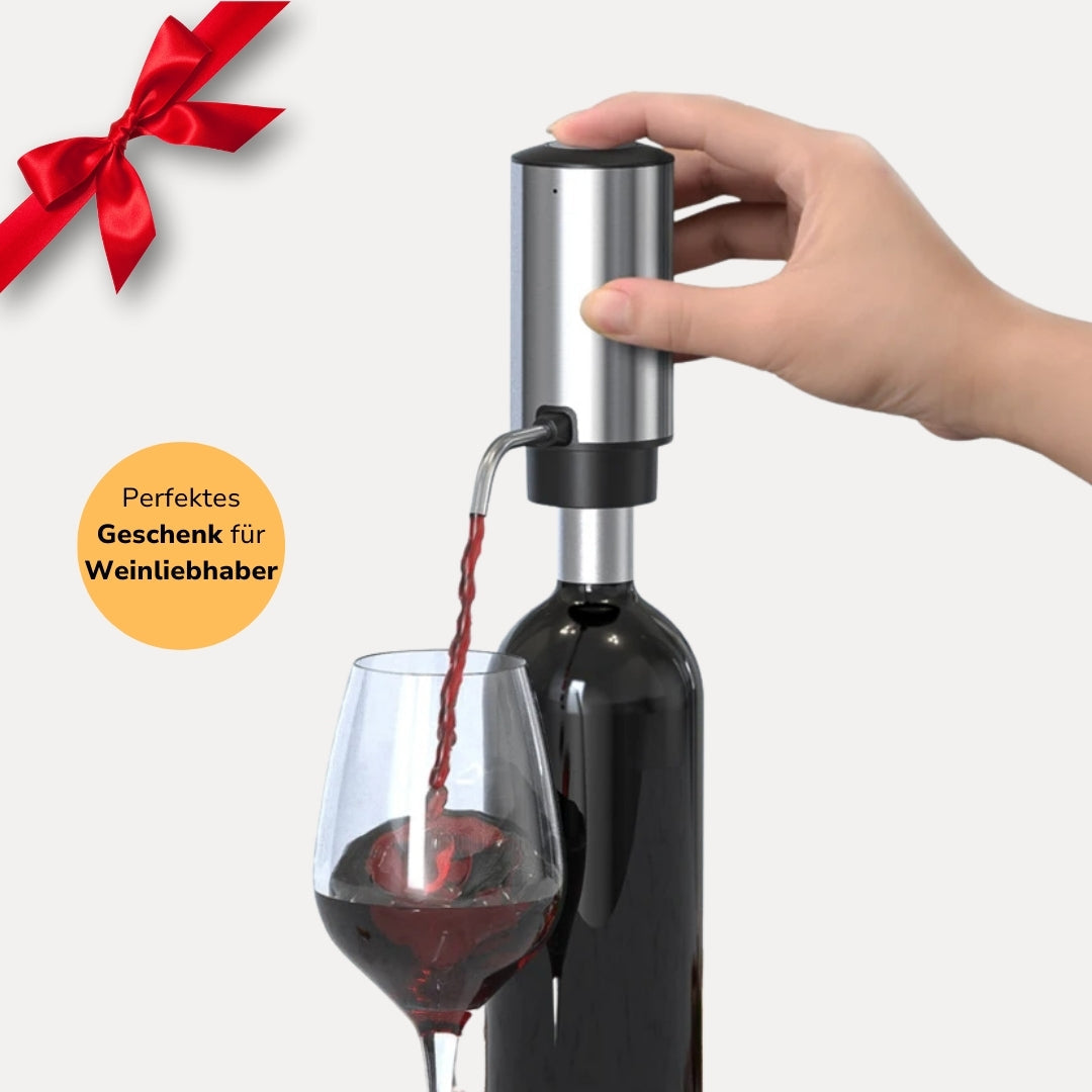 VinoAir™ – Der automatische Premium-Dekanter mit Belüftung & Ausgießer
