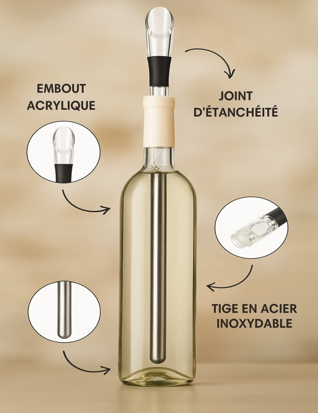 Refroidisseur à vin de première qualité - Gardez le vin parfaitement réfrigéré