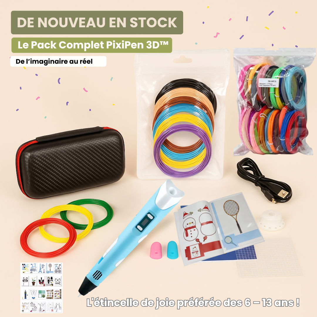Stylo 3D Enfant PIXIPEN™ – Créez en volume