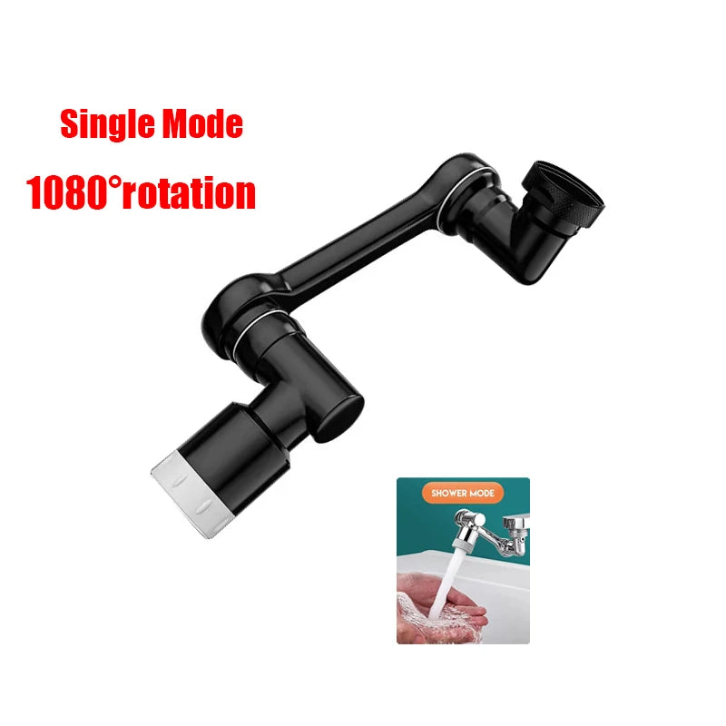 Rotatable Multifunctional Extension Faucet Aerator Kitchen Sink Faucet Extender Adapter Bathroom Tap Swivel Robotic Arm Sink Fit