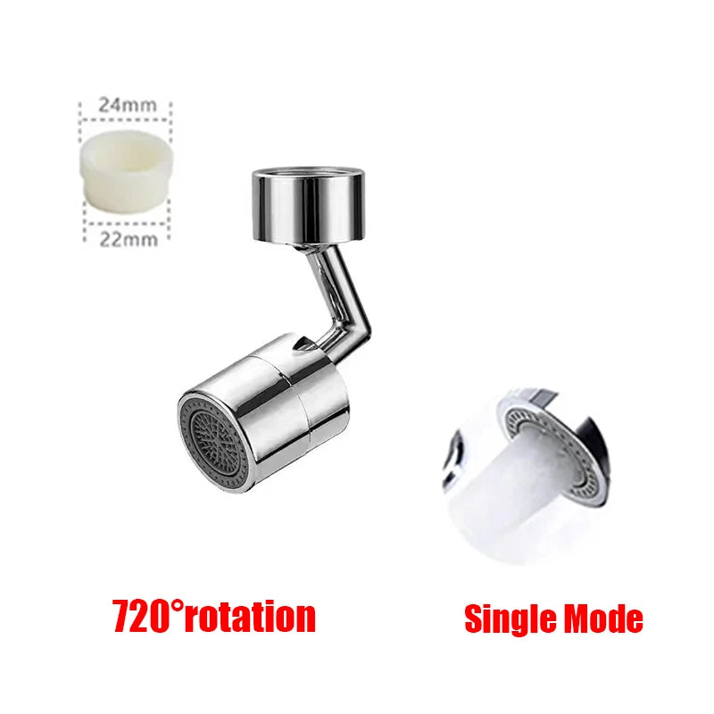 Rotatable Multifunctional Extension Faucet Aerator Kitchen Sink Faucet Extender Adapter Bathroom Tap Swivel Robotic Arm Sink Fit