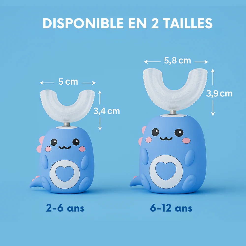 DinoBrush™ – Brosse à dents 360° pour enfants
