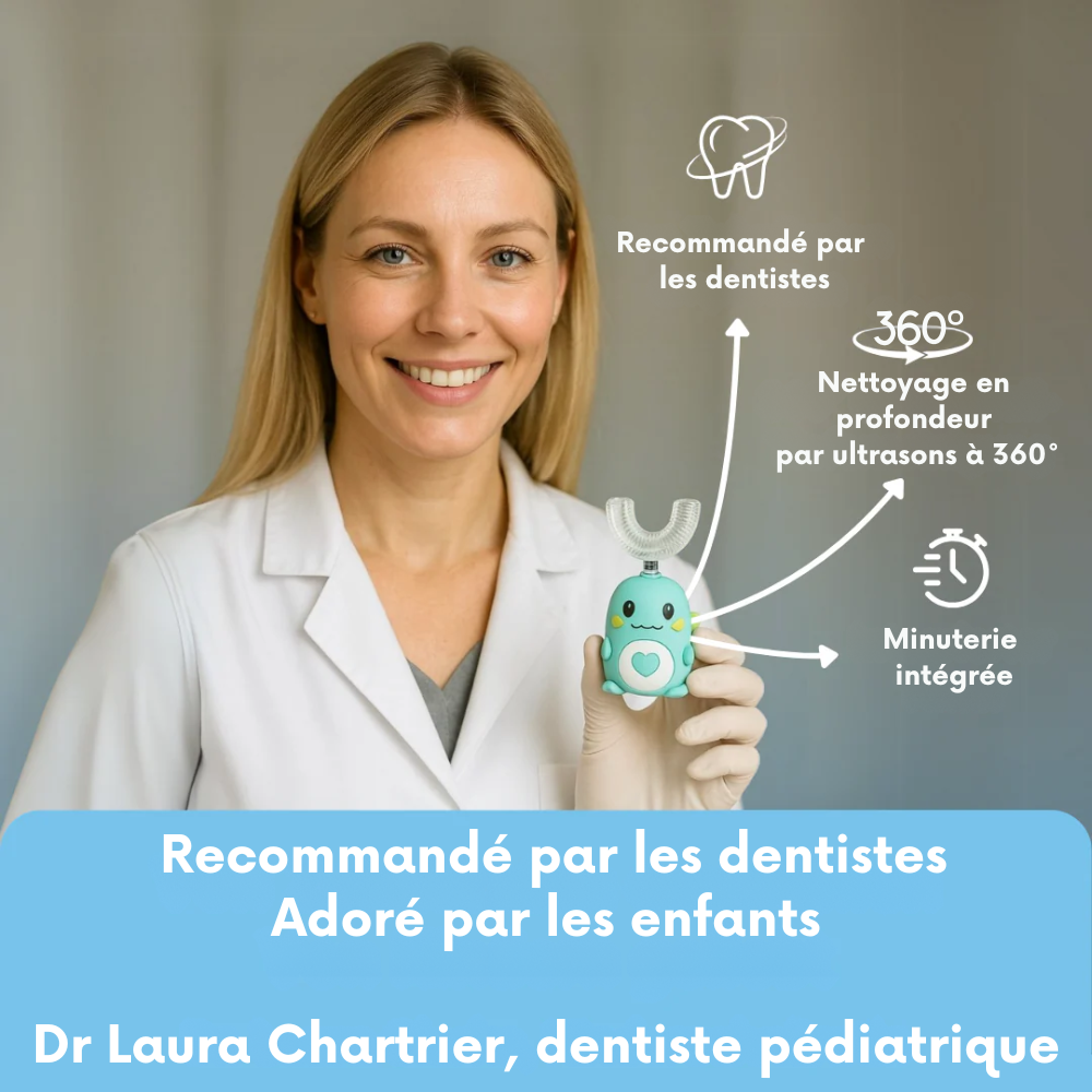 DinoBrush™ – Brosse à dents 360° pour enfants