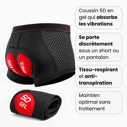 Boxer Gel 5D Ozalo GSX™ – Enfin le boxer conçu pour la route.