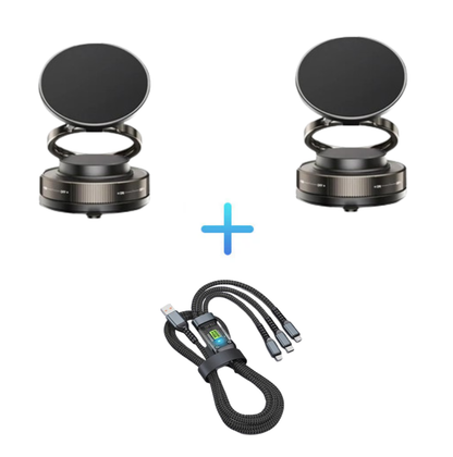 🔥Achetez plus économisez plus 🔄Support Téléphone Magnétique sous Vide Réglable à 360°📱🚗
