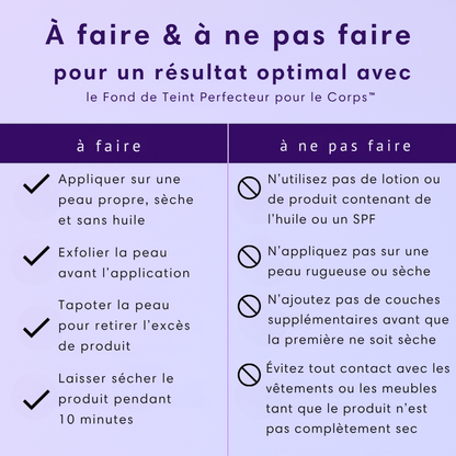 Perfecteur Corps™ – Fond de teint pour une peau uniforme