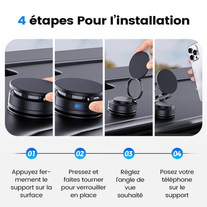 🔥Achetez plus économisez plus 🔄Support Téléphone Magnétique sous Vide Réglable à 360°📱🚗