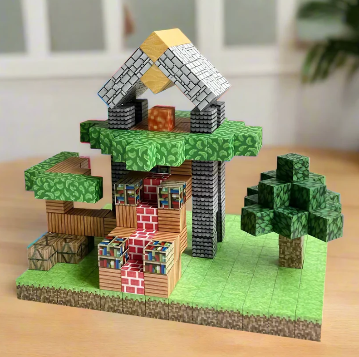 Et si ton enfant construisait SON monde pixelisé... sans écran ? 🎮✨