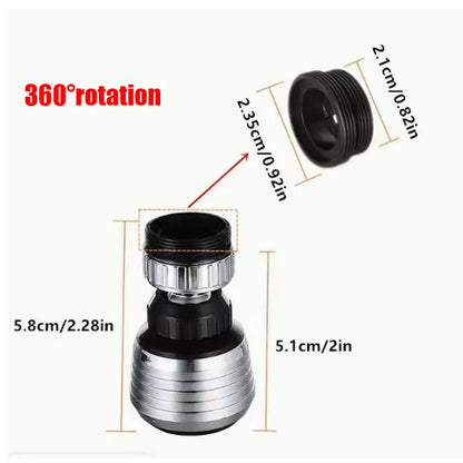 Rotatable Multifunctional Extension Faucet Aerator Kitchen Sink Faucet Extender Adapter Bathroom Tap Swivel Robotic Arm Sink Fit