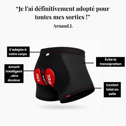 Boxer Gel 5D Ozalo GSX™ – Enfin le boxer conçu pour la route.