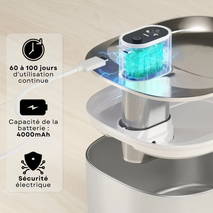 Fontaine Sans Fil: La Solution Vétérinaire Anti-Déshydratation en Inox !
