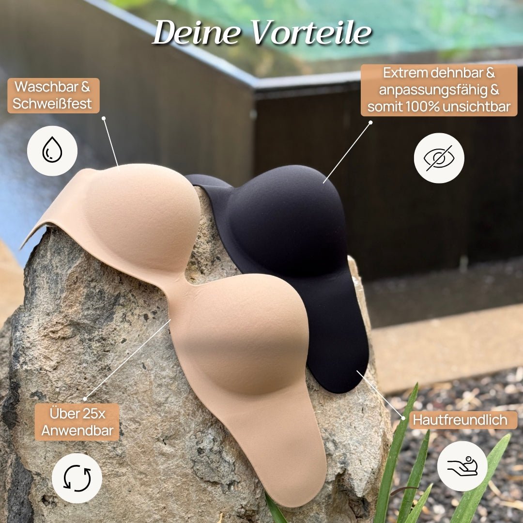 Trägerloser Pushup Klebe-BH™ - Ideal für rückenfreie & trägerlose Outfits