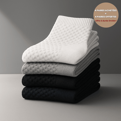 Chaussettes basses Alessio en bambou - Résistantes & Anti-Odeurs